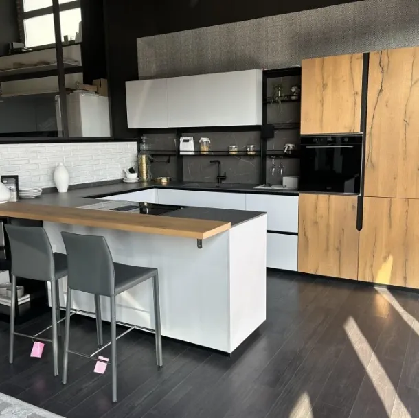 Cucina con penisola Lube Oltre