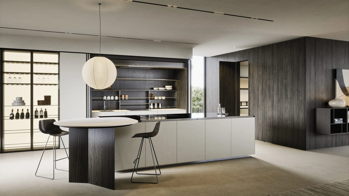 Cucina Design con isola C03 di Copat Life