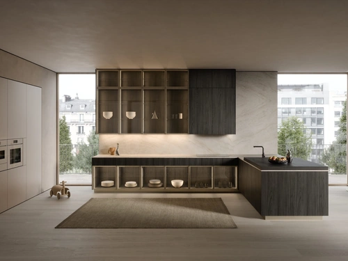 Cucina Design con penisola C05 di Copat Life