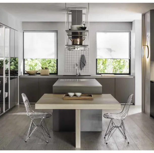 Cucina Design HiLine in Laccato opacp Dolomite di Dada