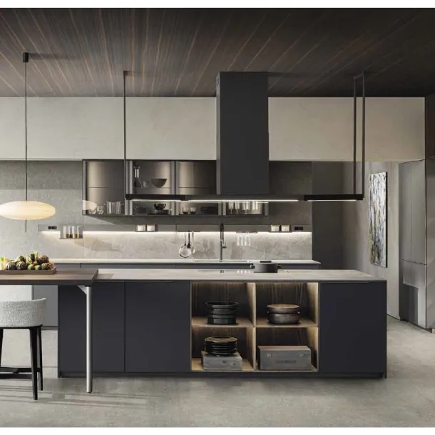 Cucina Design InDada in Fenix Grigio di Dada