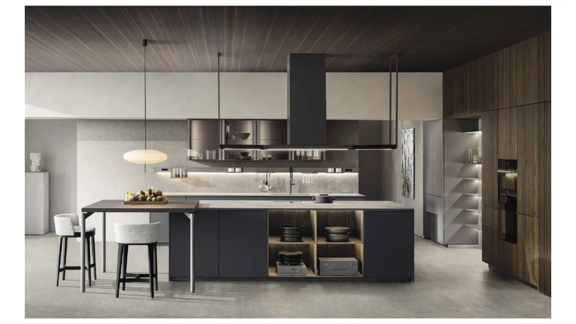 Cucina Design InDada in Fenix Grigio di Dada