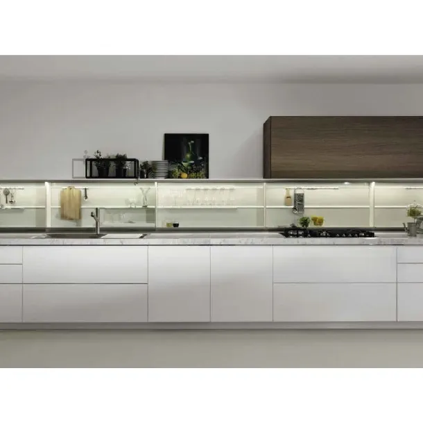 Cucina Design Trim in Laccato lucido Bianco di Dada