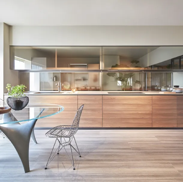Cucina Design Trim in Olmo Chiaro di Dada