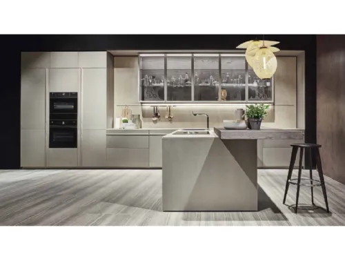 Cucina Design Vela laccato speciale Metallizzato Oro di Dada
