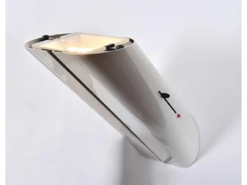 Lampada Megaron bianca di Artemide in acciaio scontata
