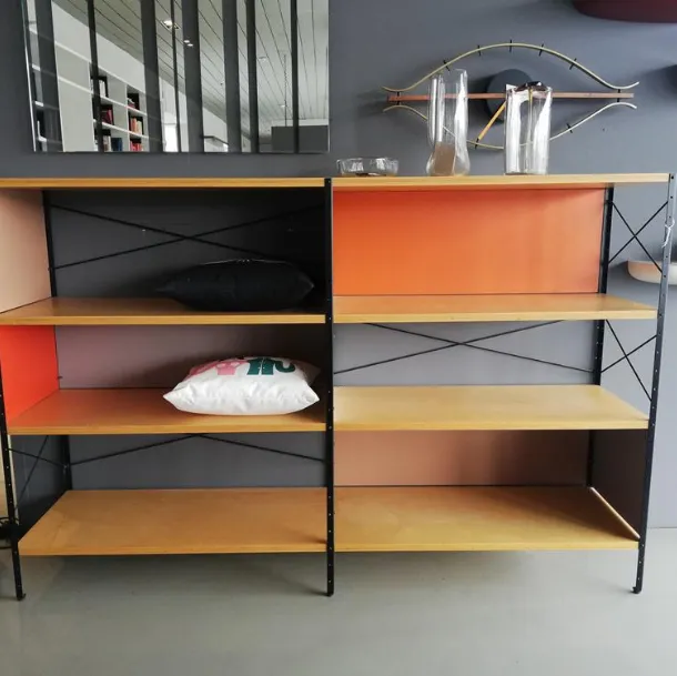 Libreria Eames Storage in legno e metallo scontata