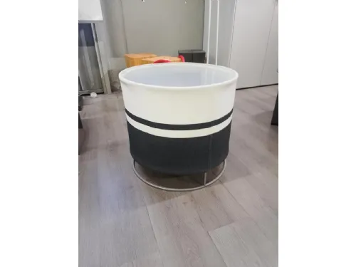 Pouf Box in alluminio e tessuto scontata