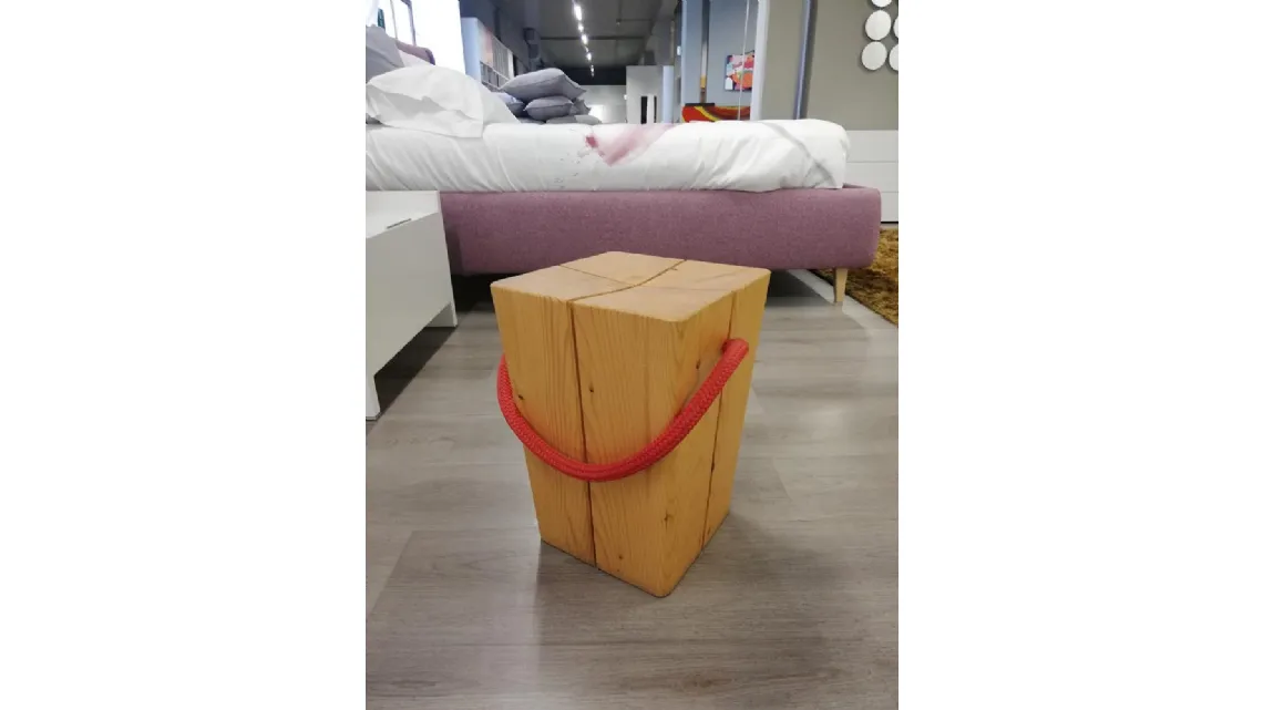 Sgabello tavolino in legno scontato