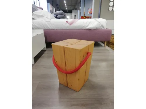 Sgabello tavolino in legno scontato