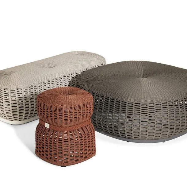 Pouf da giardino Lepl Outdoor di Poltrona Frau