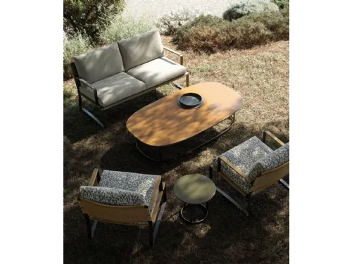 Tavolino in pietra lavica Regent di Molteni & C