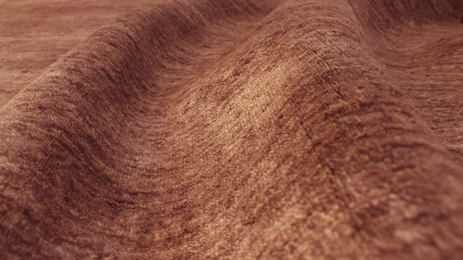Tappeto Bamboo Shaded Mattone in bamboo e cotone di Carpet Edition