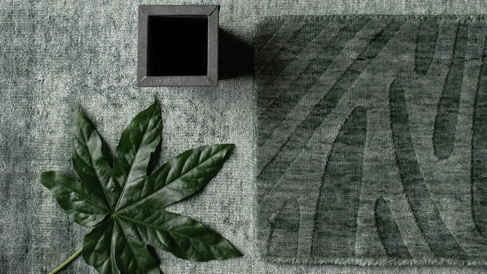 Tappeto in bamboo e cotone Bamboo Design Jungle di Carpet Edition