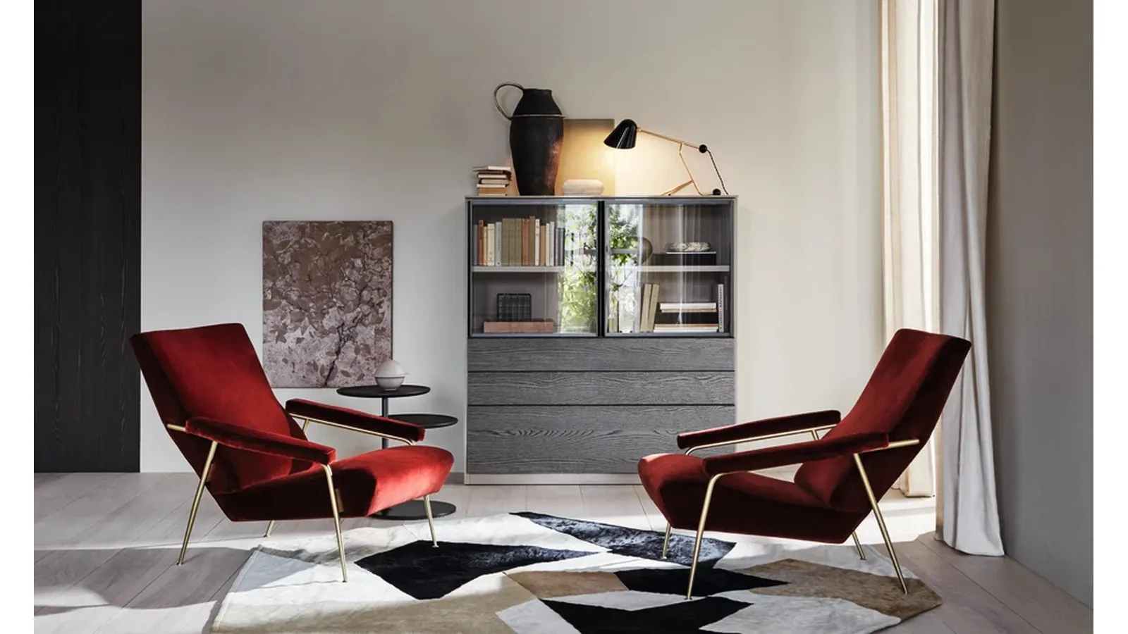 Tappeto in pelle di cavallino D-754-1 di Molteni & C
