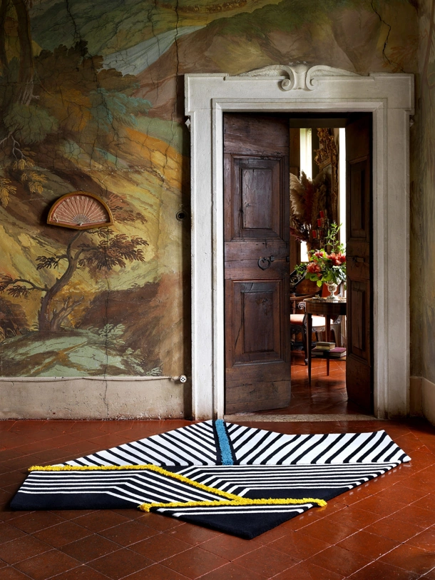 Tappeto Exas Blue e Memby Yellow di Carpet Edition