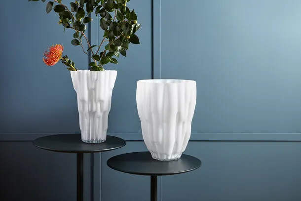 Vaso in vetro soffiato Marianne di Poltrona Frau