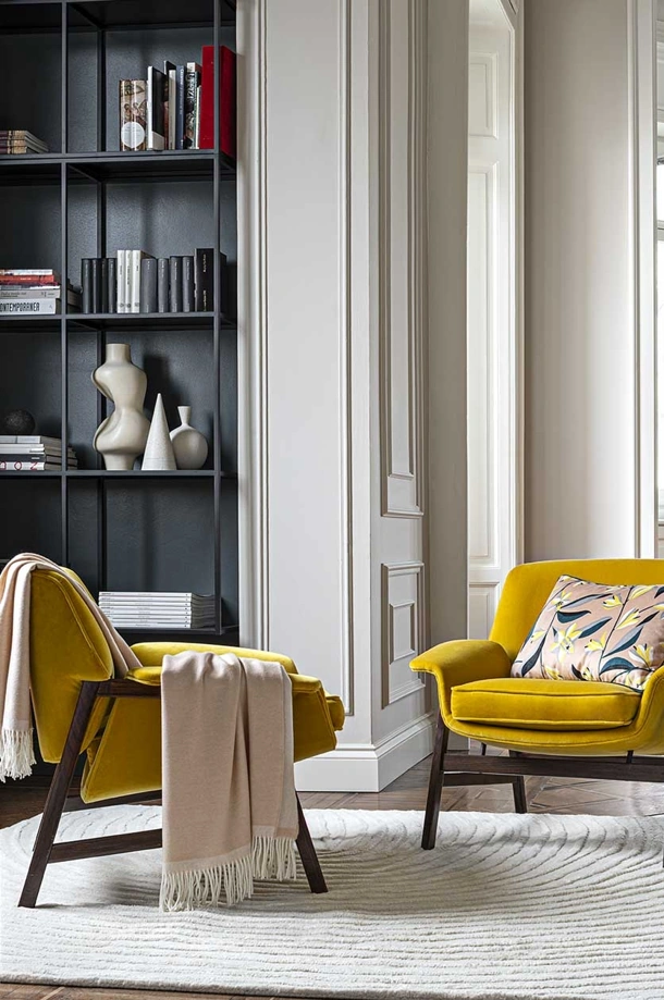Tappeto Murano Swirl Bianco in Lana e Cotone di Carpet Edition