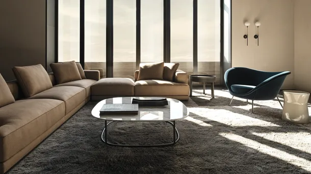 Tavolino in marmo Regent di Molteni & C