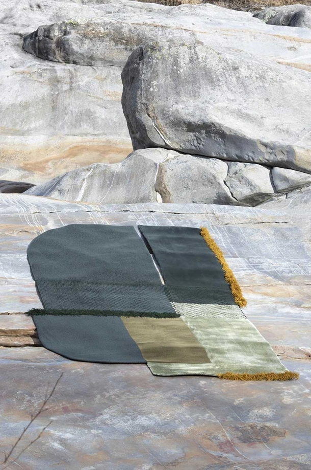 Tappeto Sece Goethite Blue di Carpet Edition