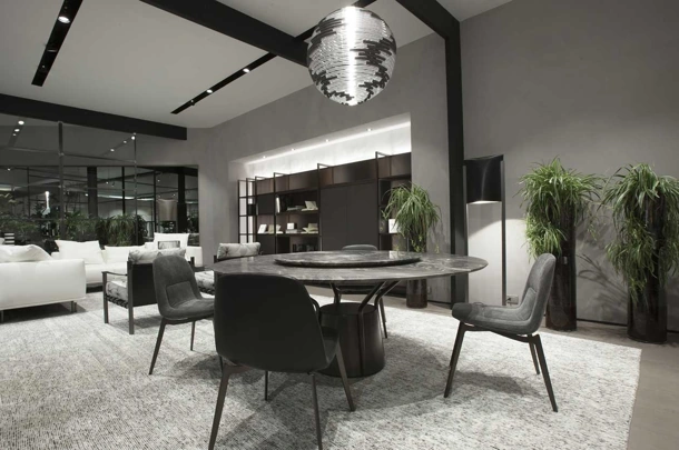 Tappeto Steel Bianco Artico in Bamboo e Lana di Carpet Edition