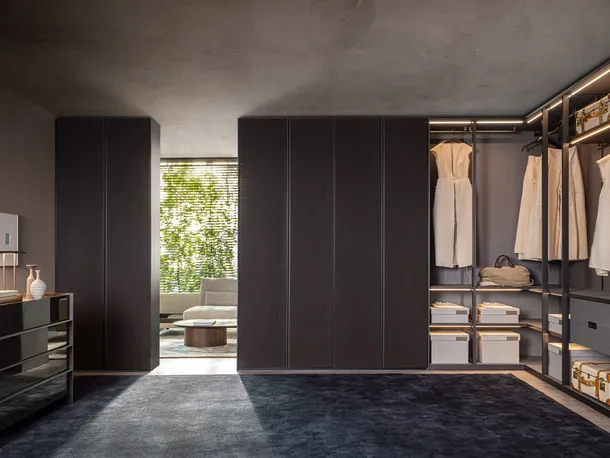 Cabina Armadio con ante battenti Gliss Master - Bamboo Door di Molteni & C
