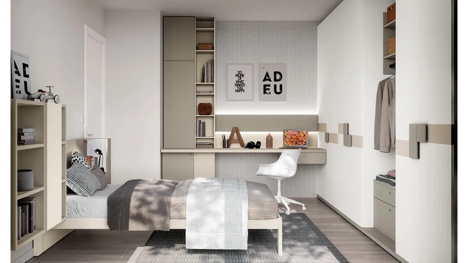 Cameretta Layout 02A di Doimo Cityline