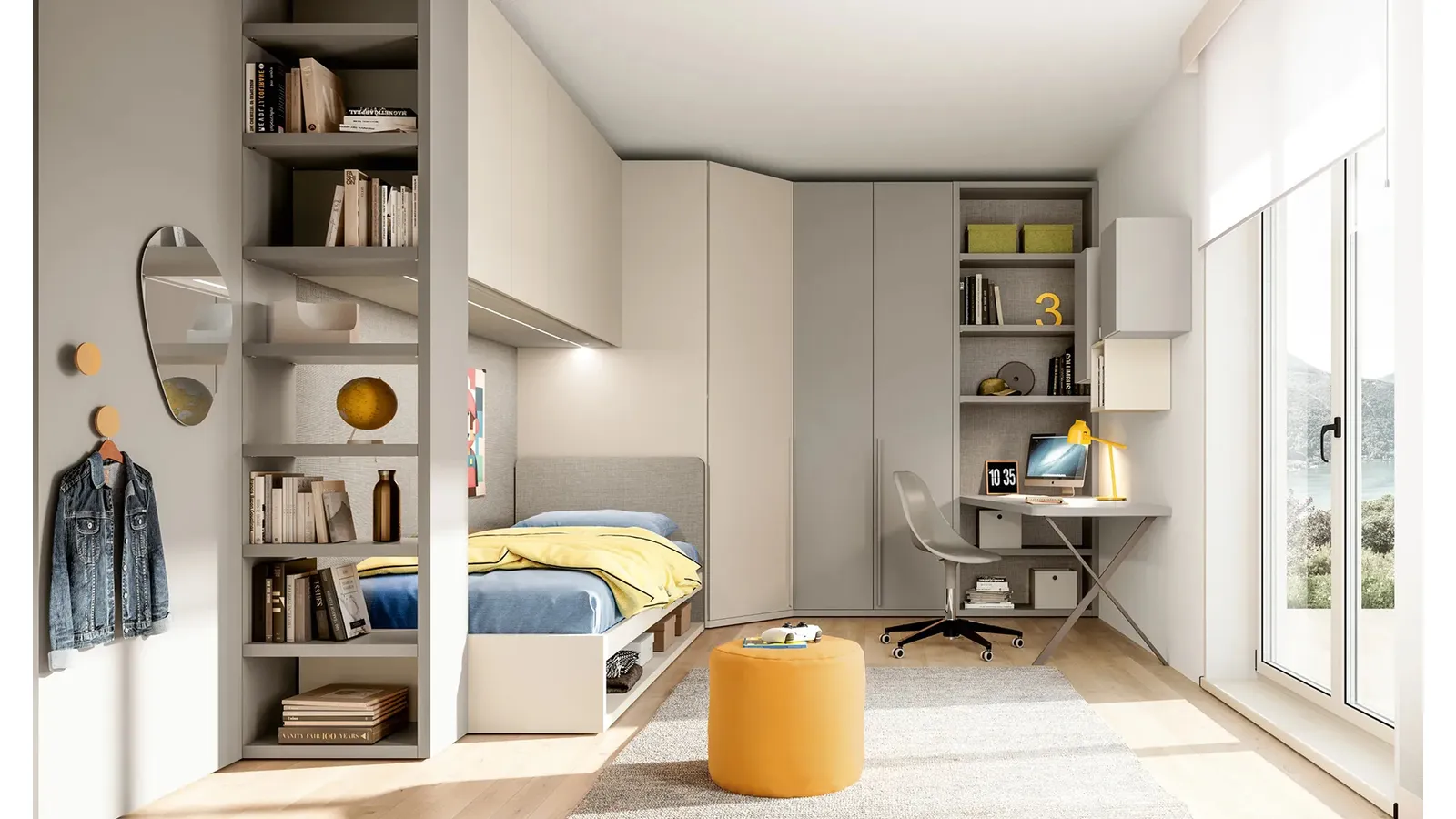 Cameretta a ponte Layout 02B di Doimo Cityline