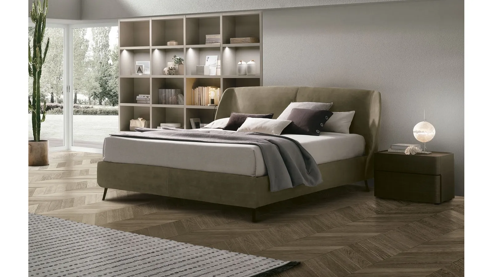 Letto con box contenitore Altea di Tomasella
