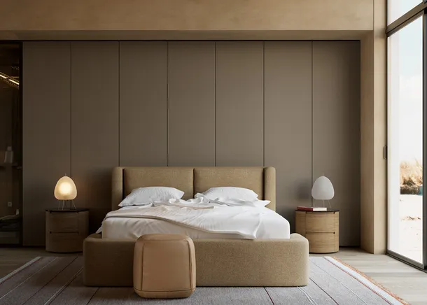 Letto imbottito Dimora di Kristalia