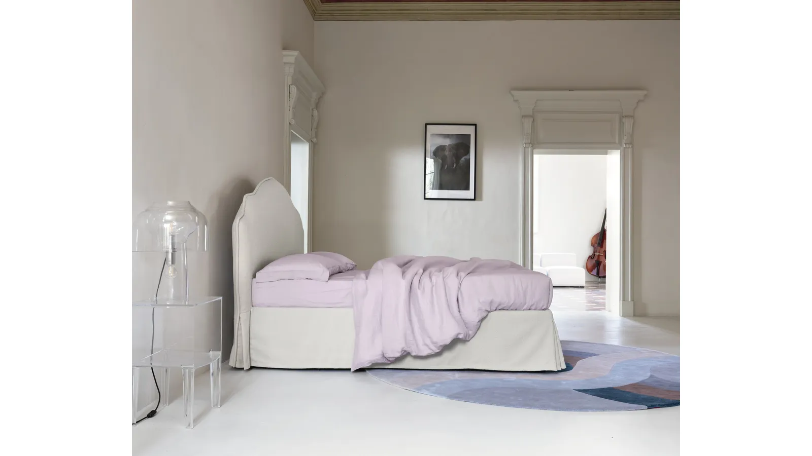 Letto con testiera Fiordaliso di Noctis