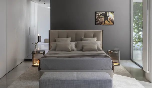 Letto in tessuto Koi di Flou