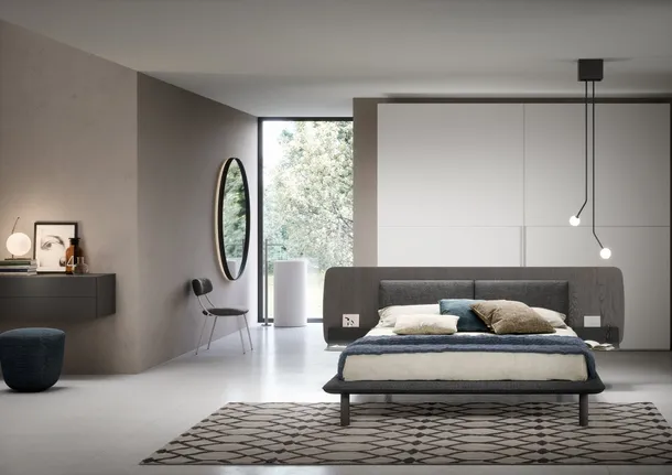Letto Matisse con testiera di Novamobili