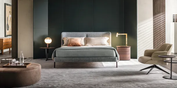 Letto con testiera avvolgente Fulham di Molteni&C