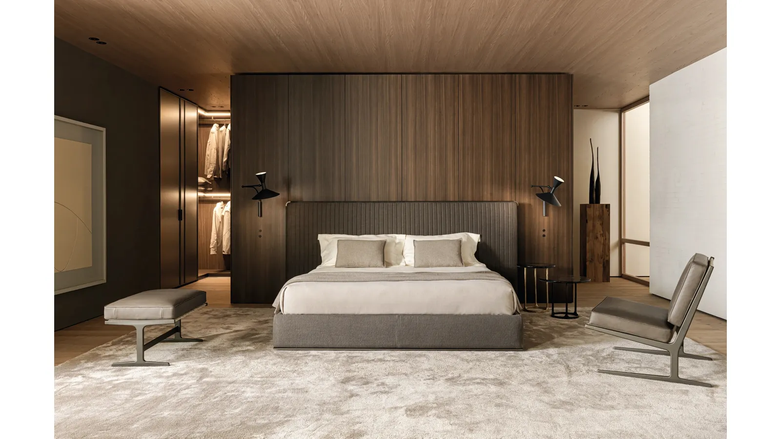 Letto con testiera Ovidio di Molteni & C