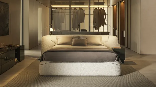Letto in tessuto Theo di Molteni & C