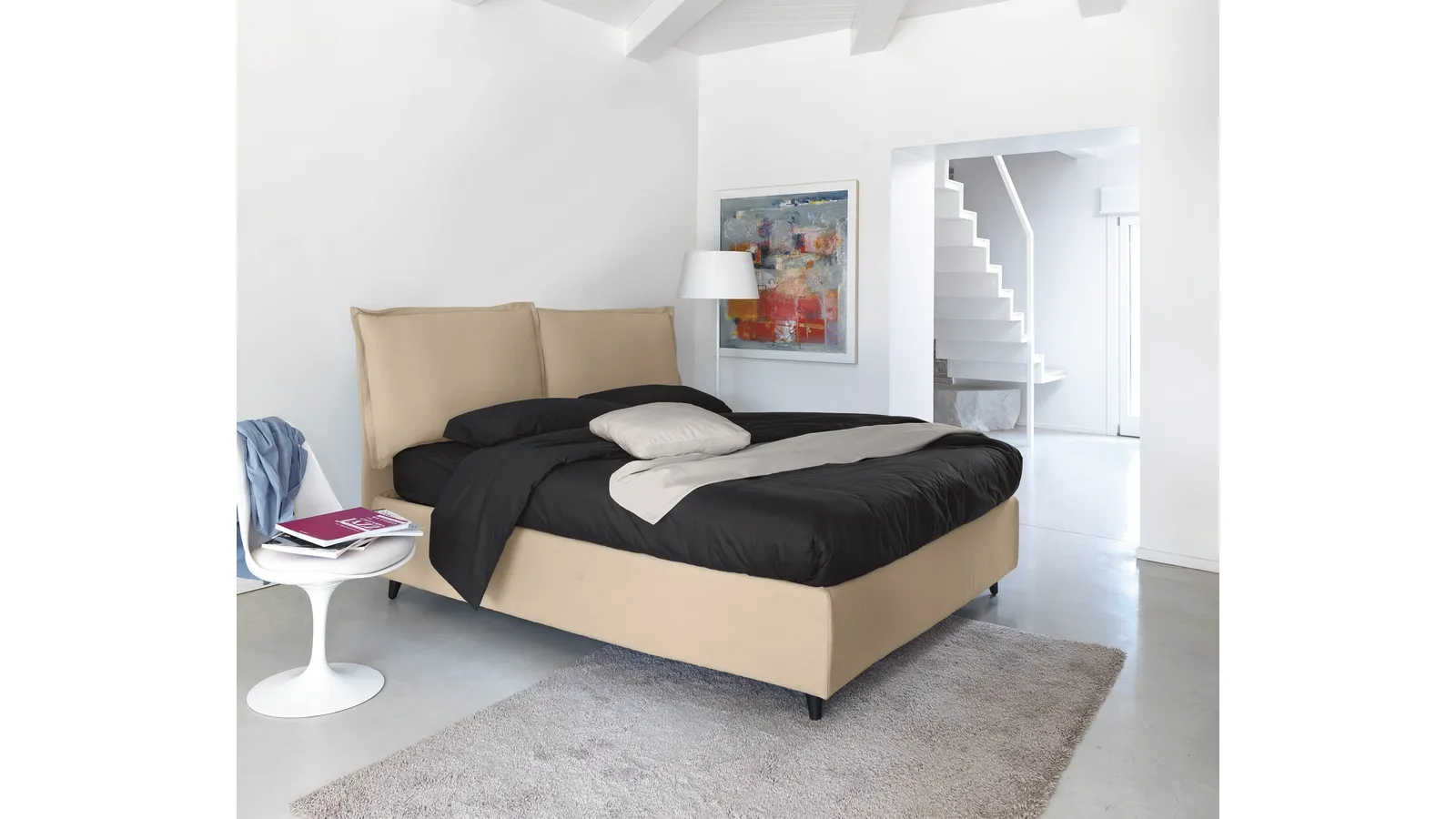 Letto imbottito Vera di Noctis
