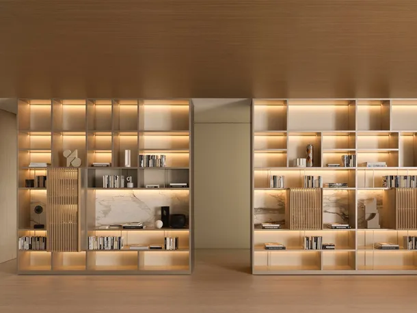 Libreria componibile 505 UP SYSTEM 01 di Molteni & C