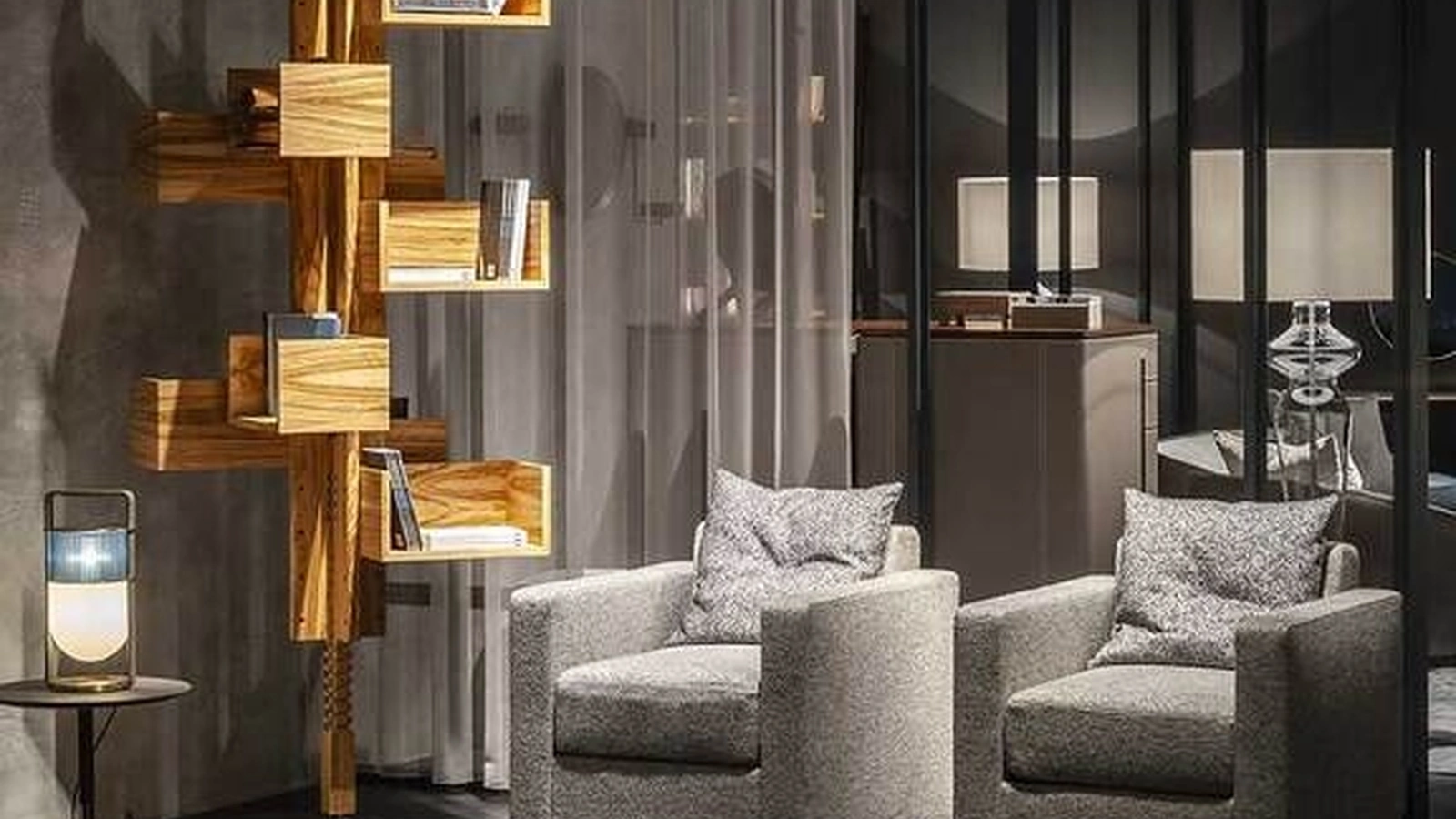 Libreria divisoria Albero di Poltrona Frau