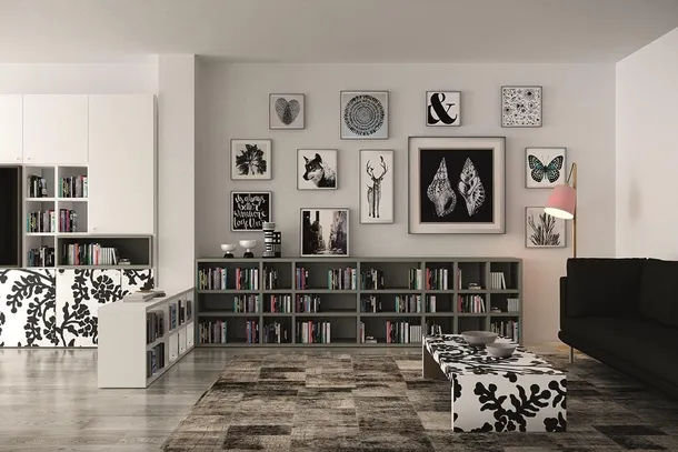 Libreria componibile Alfabeto 02 di De Rosso