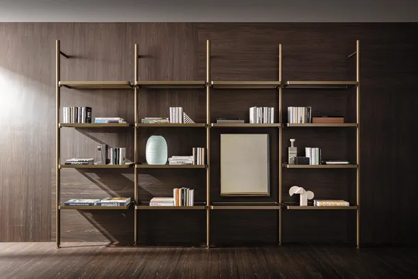 Libreria Hector in alluminio di Molteni & C