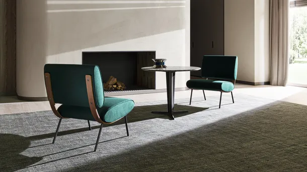 Poltrona di design Round D-154-5 di Molteni & C
