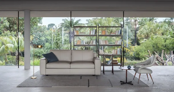 Divano Letto in pelle Massimosistema Sofa Bed di Poltrona Frau