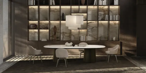 Sedia imbottita Atelia di Molteni & C