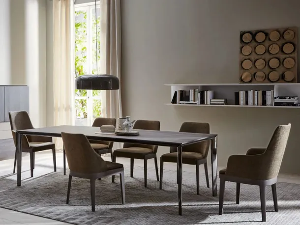 Sedia Chelsea con o senza braccioli di Molteni & C