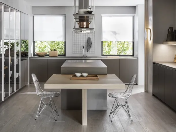 Cucina Design Hi-Line 6 Laccato Titan di Molteni & C
