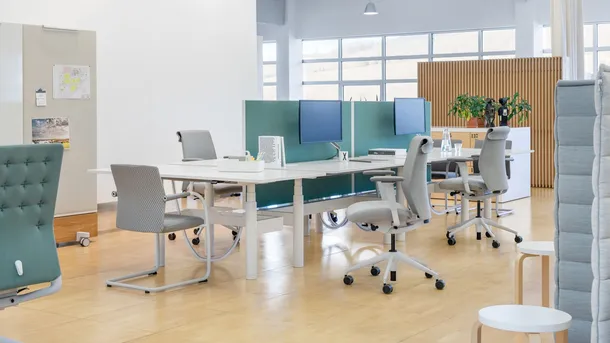 Scrivania Operativa Tyde 2 Workstations di Vitra